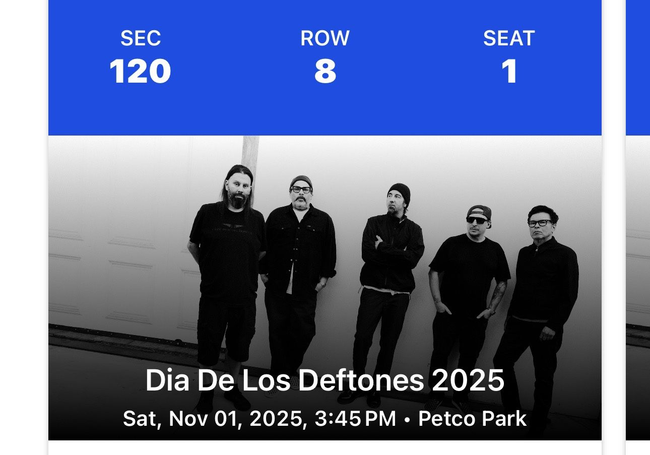 Día De Loa Deftones Ticket 