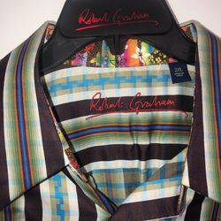 Cool Colors Designer Mens Button Down Shirt 
