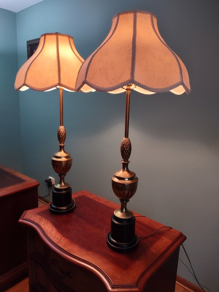 Pair of Desk (Night Stand) Lamp