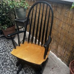 Gilder Rocking Wooden Chair 