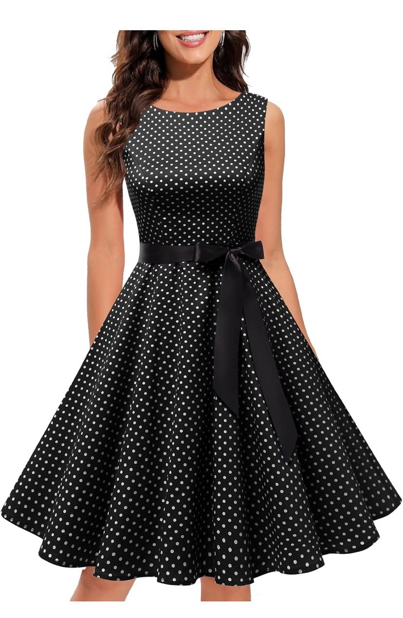 Sleeveless Vintage 1950s Dress