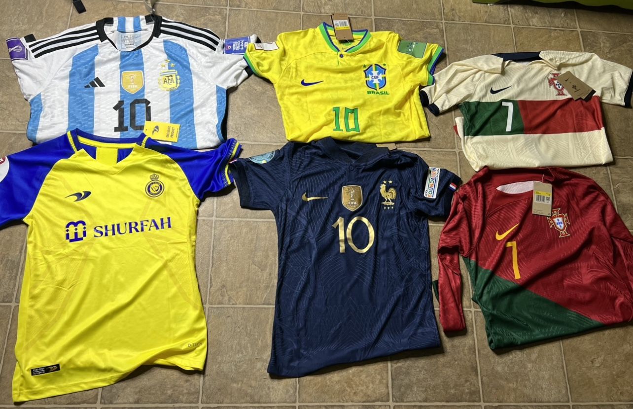 Soccer jersey jerseys neymar player versionBrazil Argentina France Portugal Neymar jr Cristiano Ronaldo Portugal Jersey player version especial edit