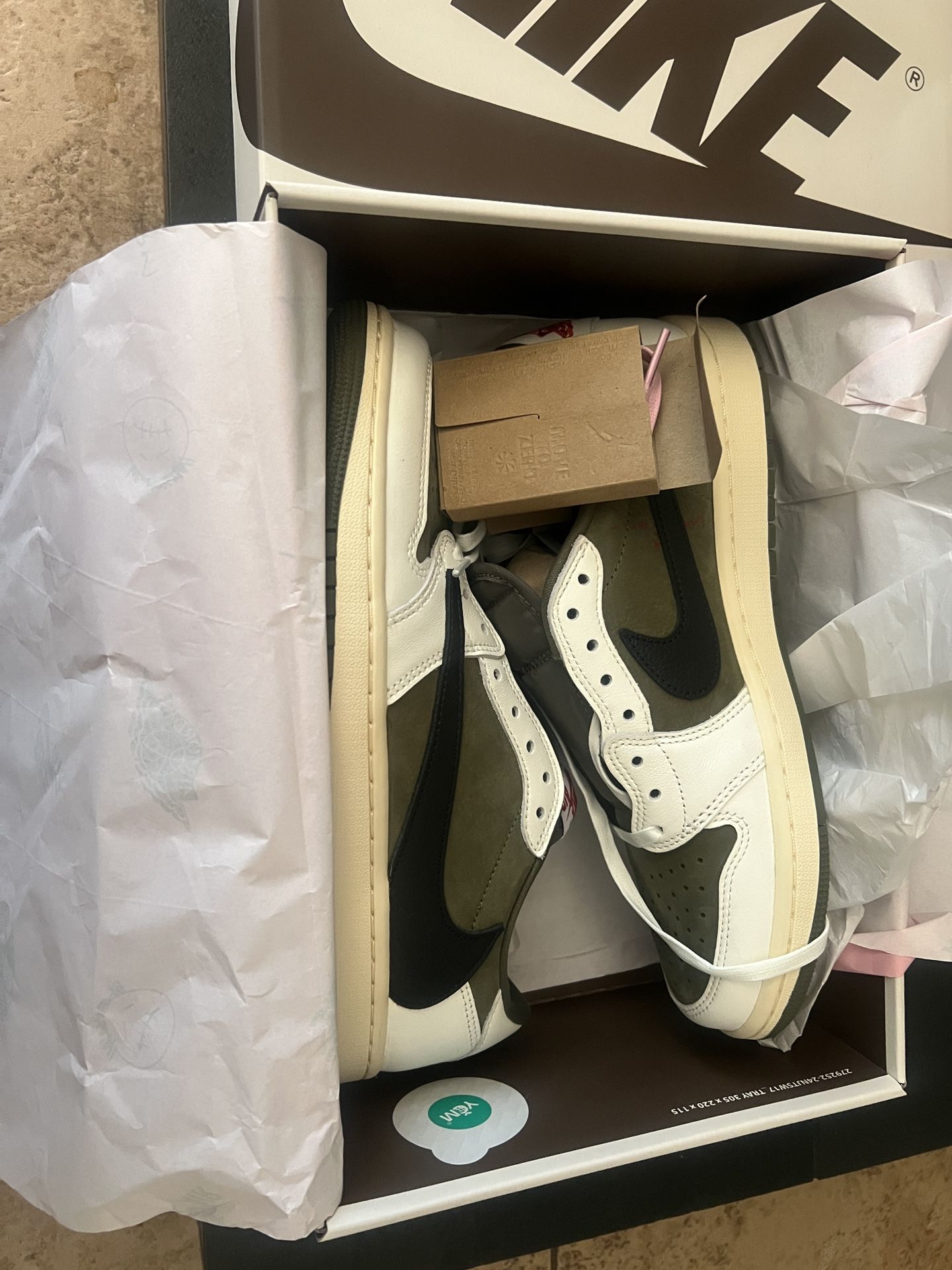 Travis Scott Air Jordan Olive Green