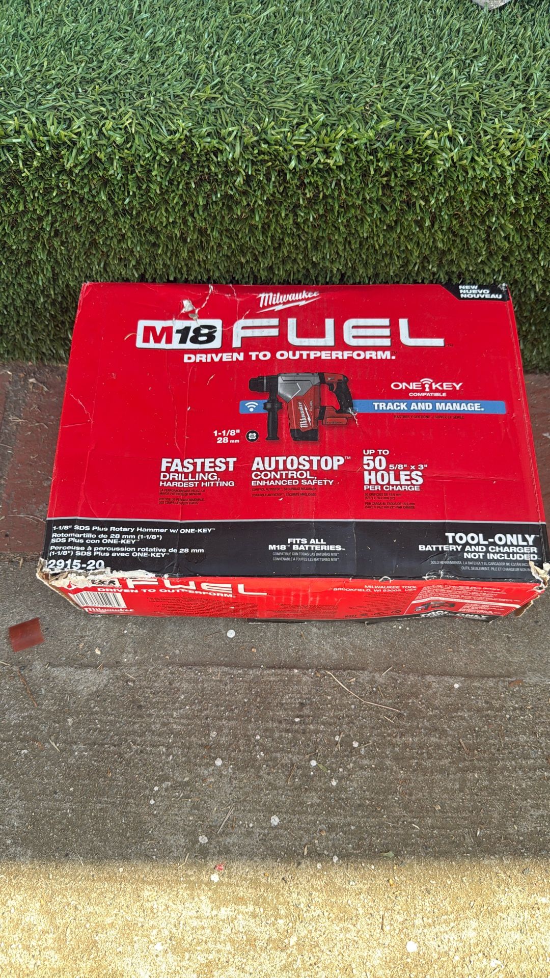 New Milwaukee M18 FUEL 18V Lithium-Ion Brushless Cordless SDS-Plus 1-1/8 in. Rotary Hammer Drill (Tool-Only
