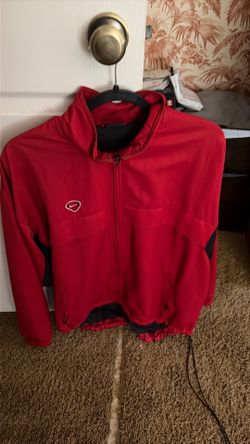 Red Nike windbreaker