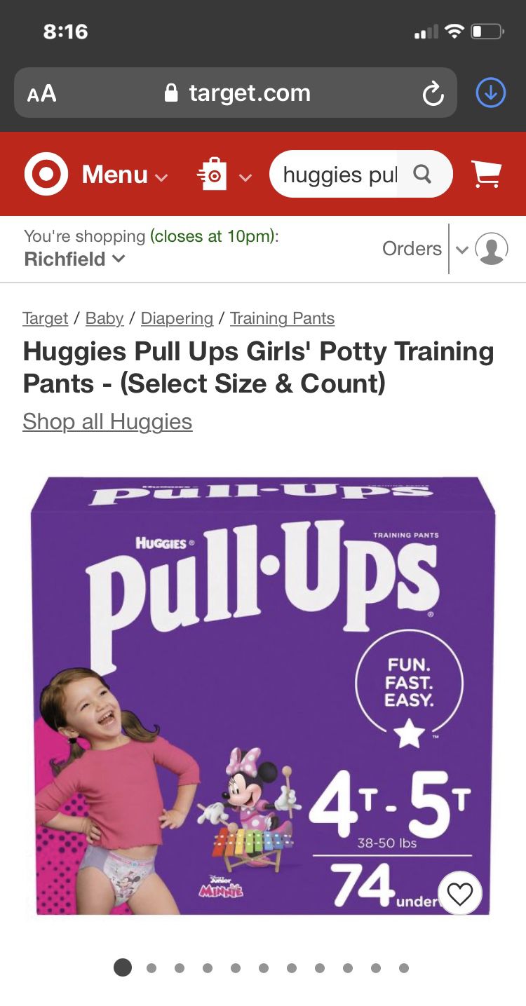 2 BIG Boxes Of Girls And Boys Pull Ups 