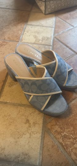 Coach Light Blue Heels