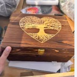 Tree Of Life Wooden Box Keepsake Mothers Day Wedding Gift New