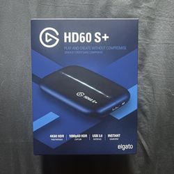 Elgato HD60 S+, External Capture Card, Stream and Record in 1080p60 HDR10 or 4K60 HDR10 with ultra-low latency on PS5, PS4/Pro, Xbox Series X/S, Xbox 