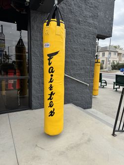 Fairtex Filled Yellow Muay Thai Bag - NEW