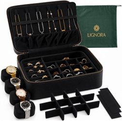 Jewelry Organizer for Men & Women Large Customizable Case