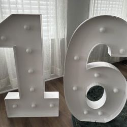 16 Birthday Sign Light Up 