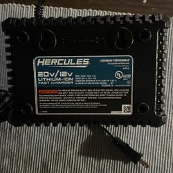 Hercules 20 V Battery Fast Charging Station And Battery