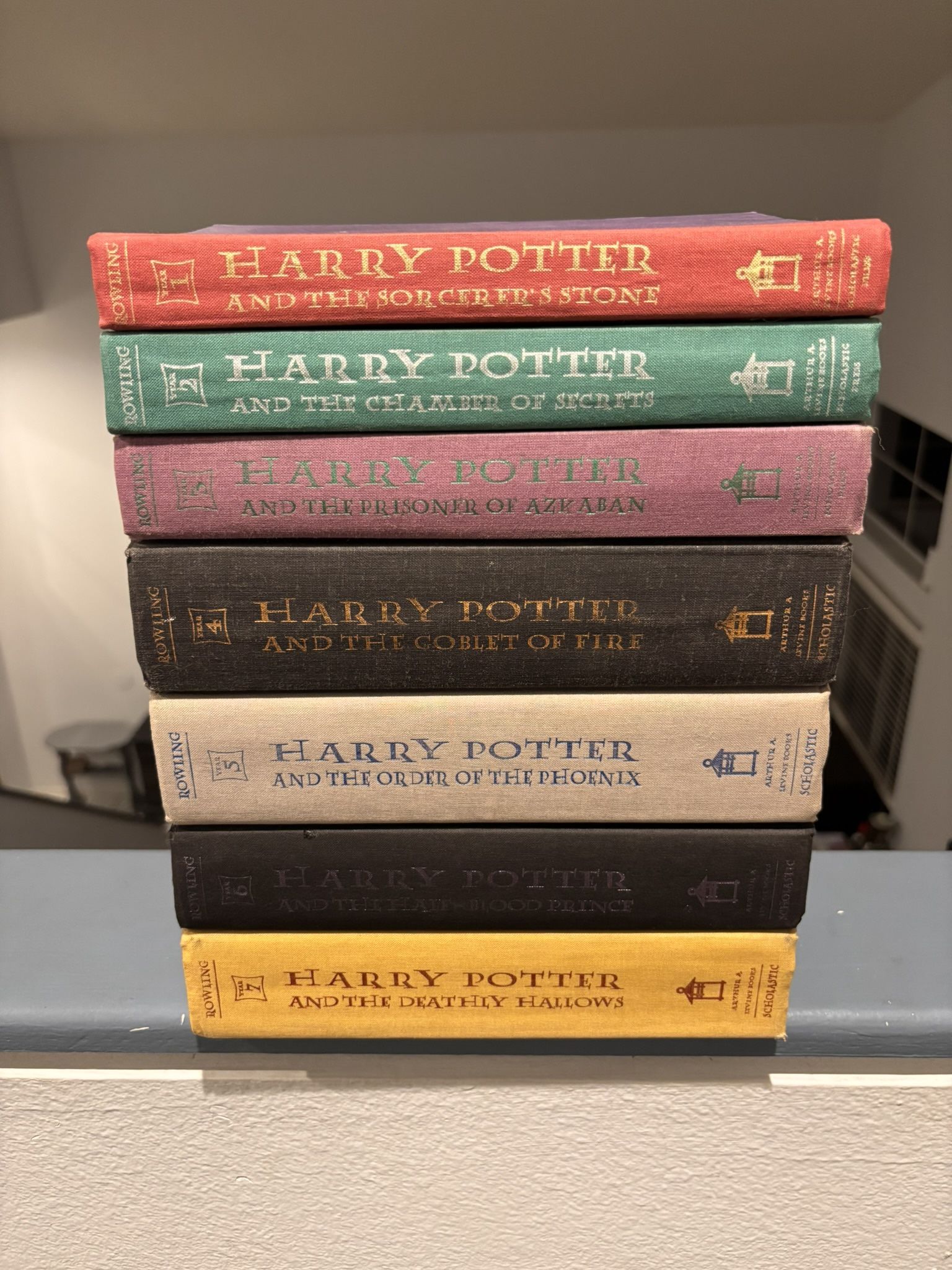 Original Vintage Harry Potter Hard Cover Book Set
