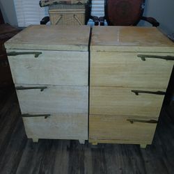 Mid Century Pair Of Dressers in Need Of TLC 