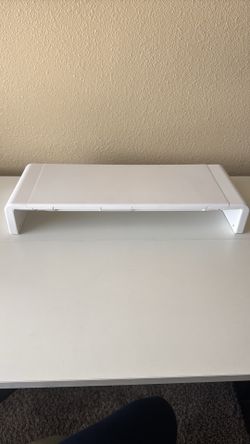 Foldable Computer Monitor Stand with Storage Drawer and Tablet Phones Stand
