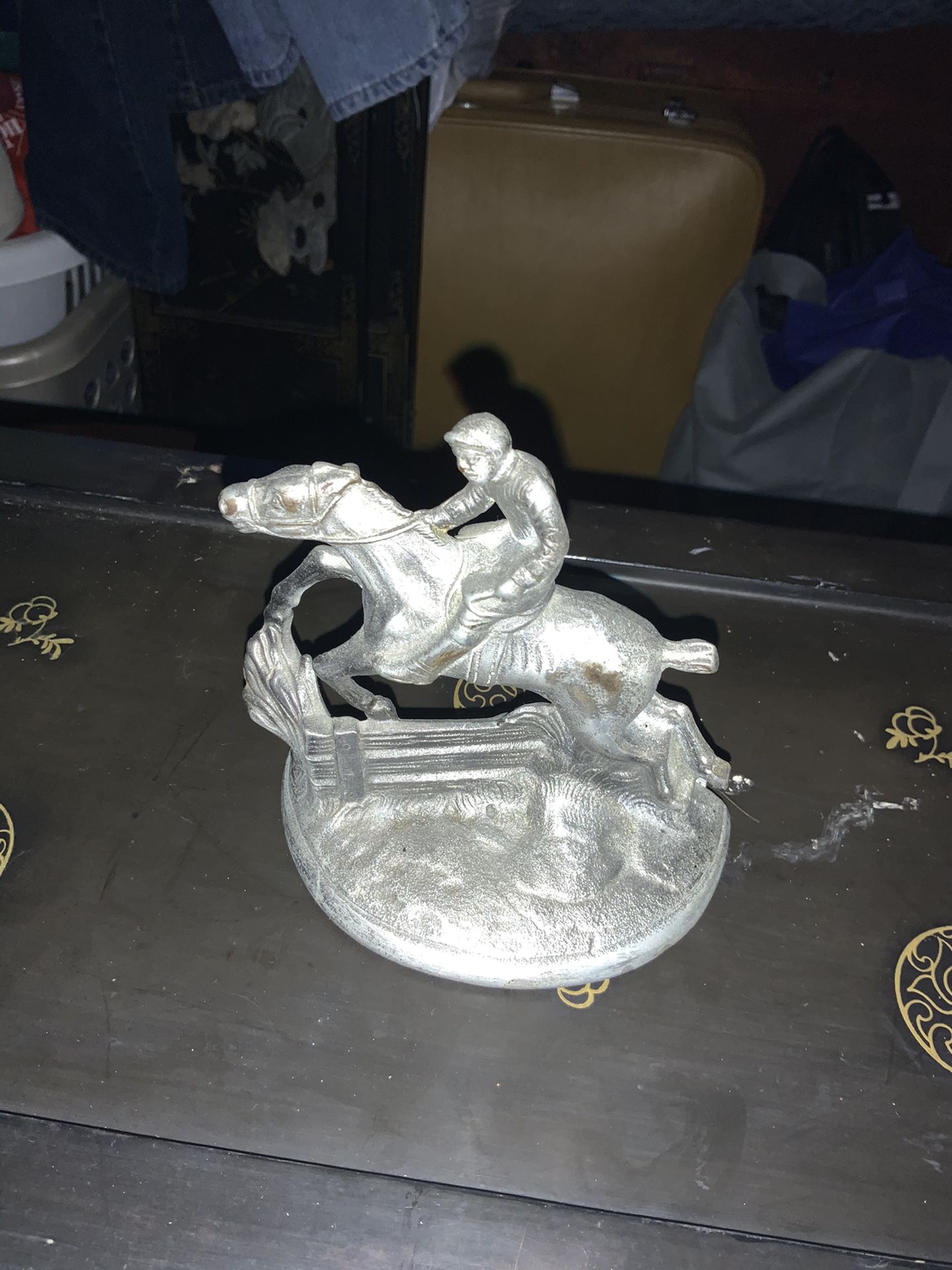 This Metal Horse And Jockey Book End