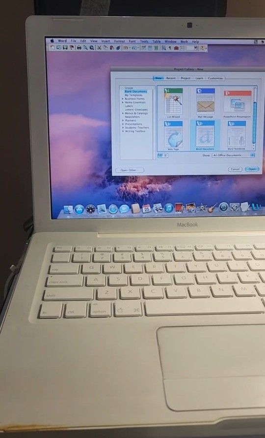 Macbook w garage band