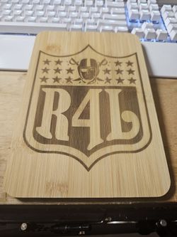 Raiders Bamboo Plaque 