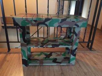 Camo Entryway bench