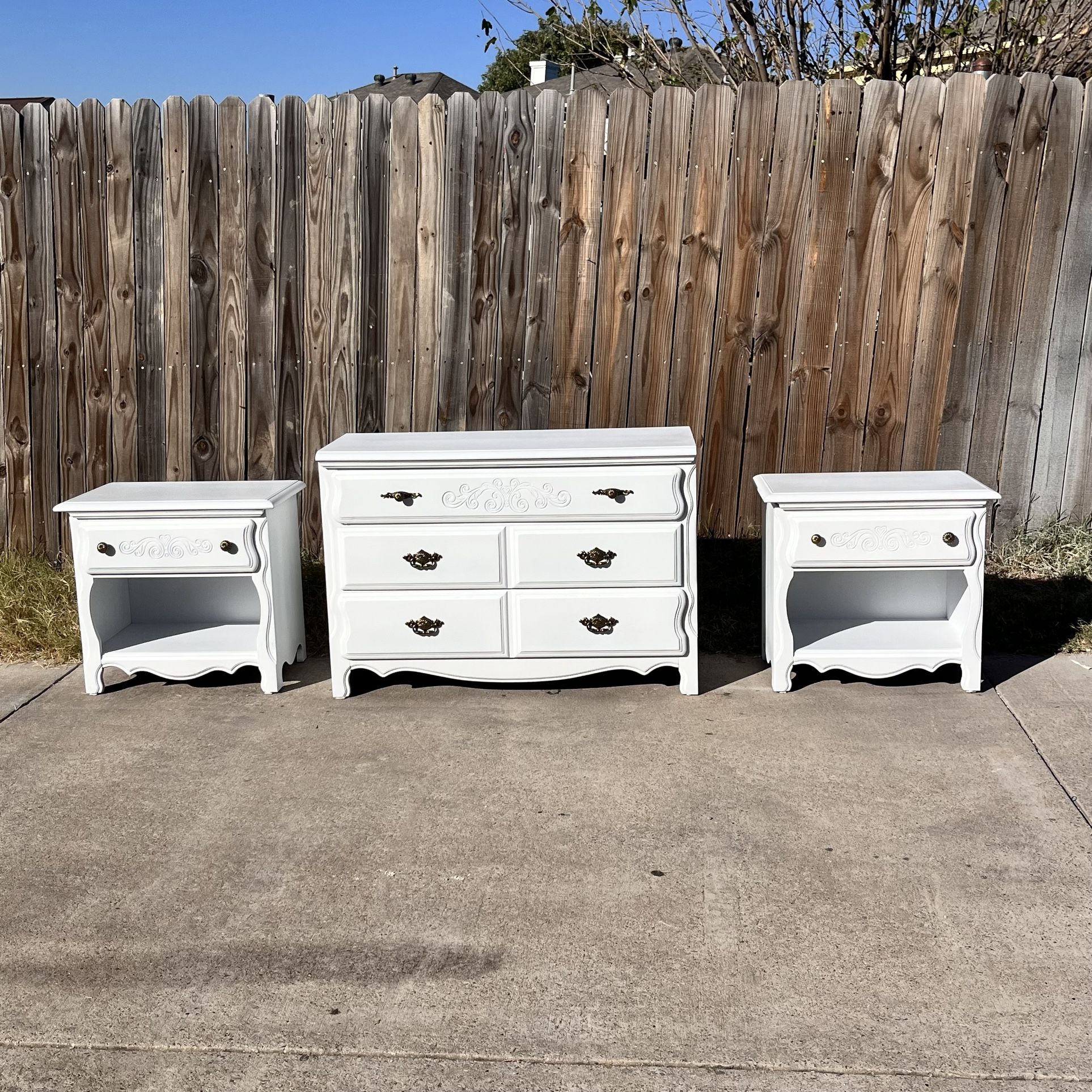 Set Of Nightstands And Dresser
