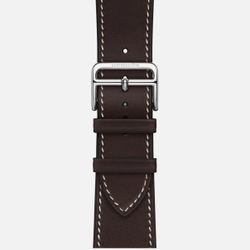 Hermès Attelage Single Tour Band – 45 mm Noir / Ebony (Brand‑New Sealed)