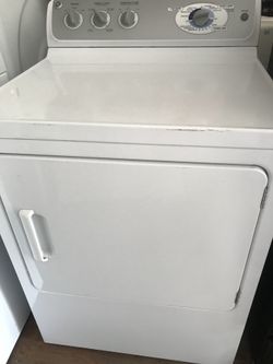 GE Silver & White Huge Capacity Dryer
