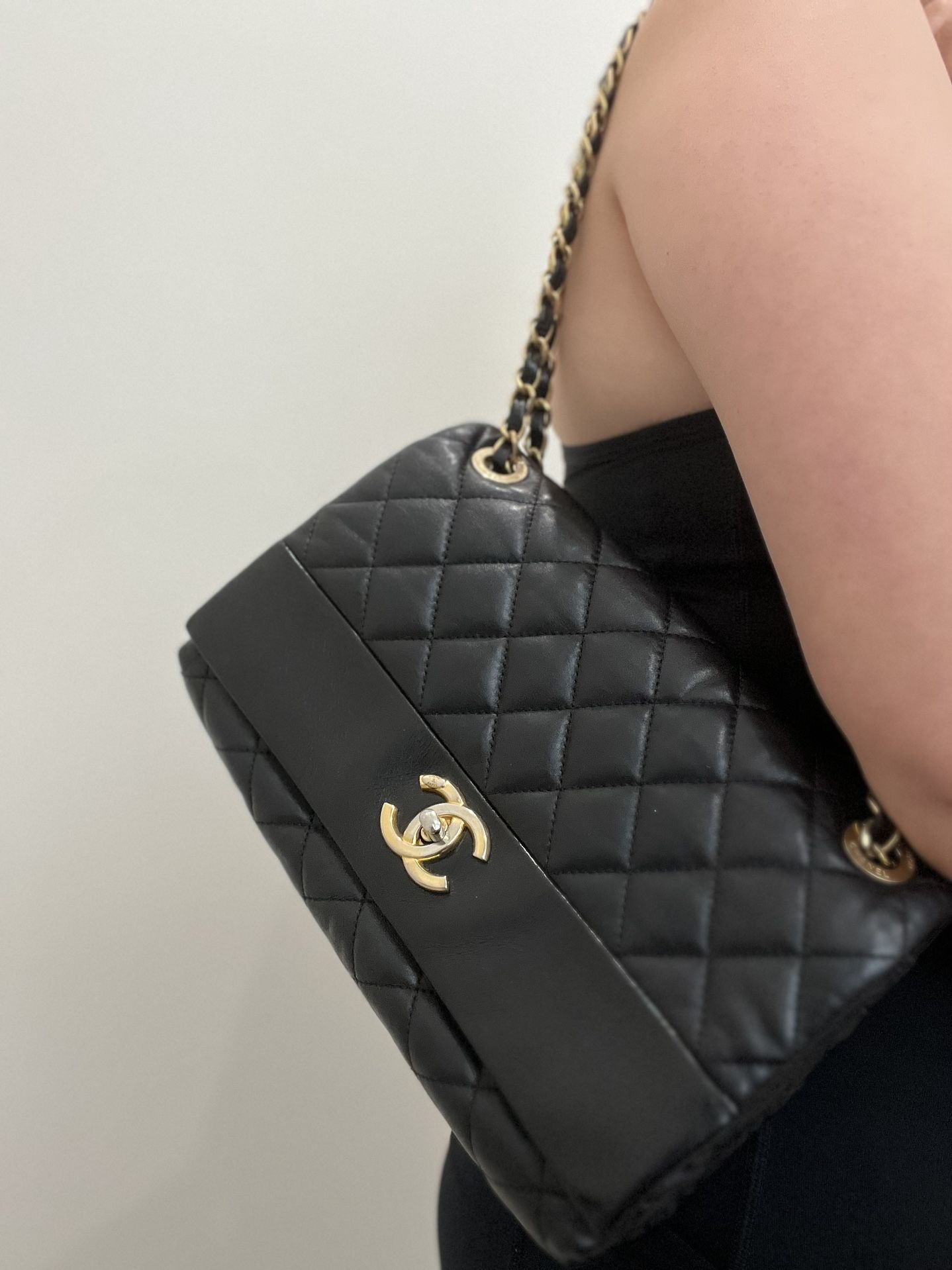 Chanel single flap quilted bag