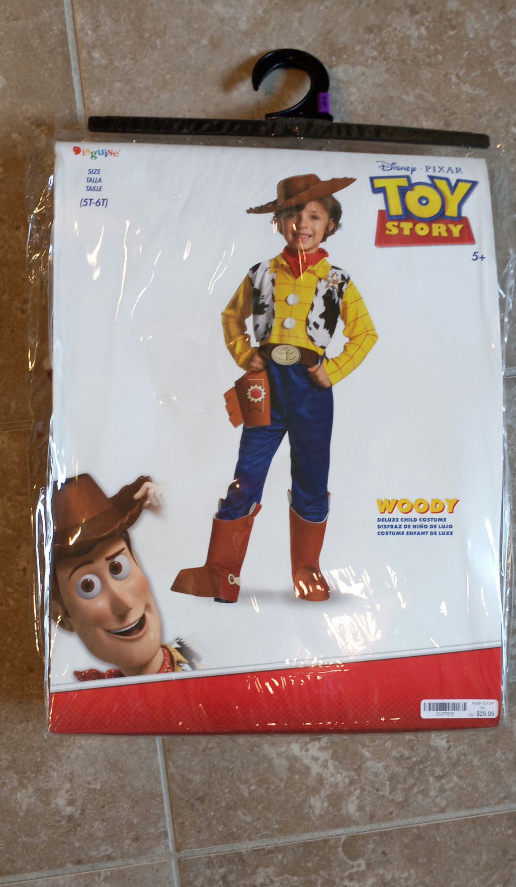 Disney Toy Story Woody Cowboy Deluxe Costume 5T-6T