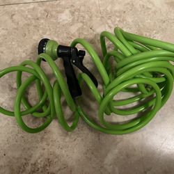 Hose With The Spray Nozzle