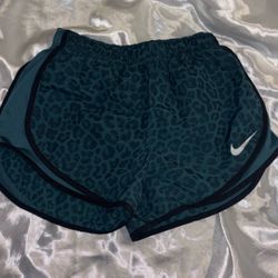 Women Sparkling Leopard Nike Running Shorts 