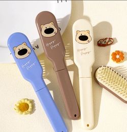 Happy Puppy Folding Hair Brush Set