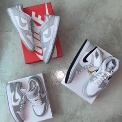 Nike Dunk, Jordan 1 Mid, Jordan 1 Low