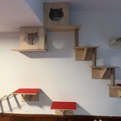 Cat Wall Play  Set With Condos 