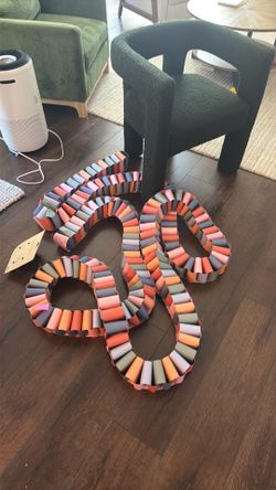 Handmade paper chain garland