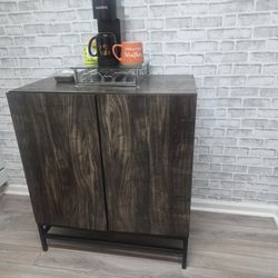 Dark Brown Wine Cabinet