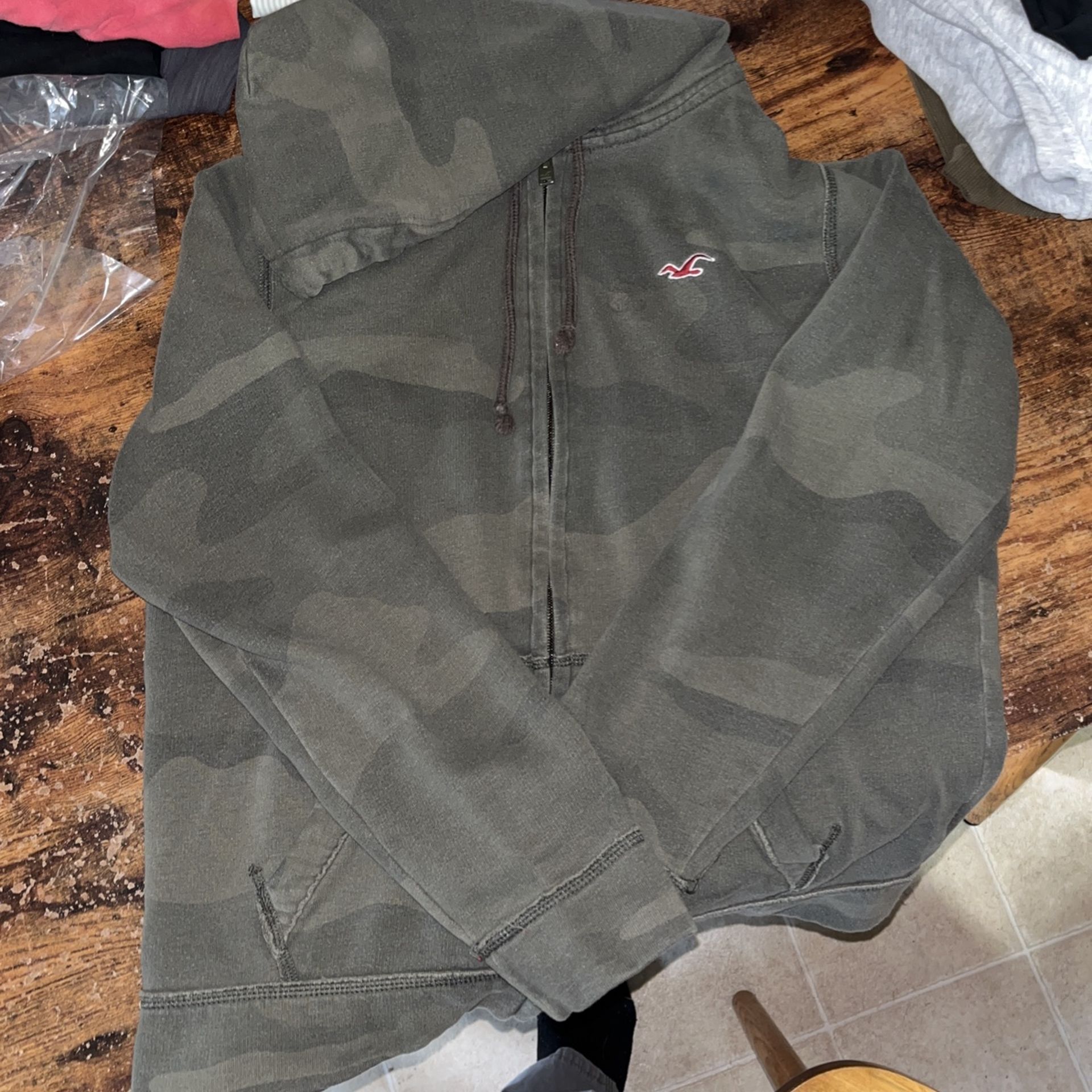 Camo Hollister Zip Up