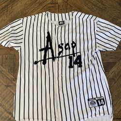 ASAP Rocky Worldwide Starter Baseball Jersey Streetwear Hip Hop Rare Collector