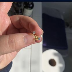 14kt Gold Diamond Earrings