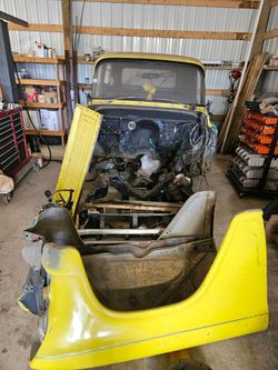 1957 Yellow Chevy Pickup with Title