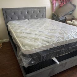 Queen Bed Frame And Mattress 