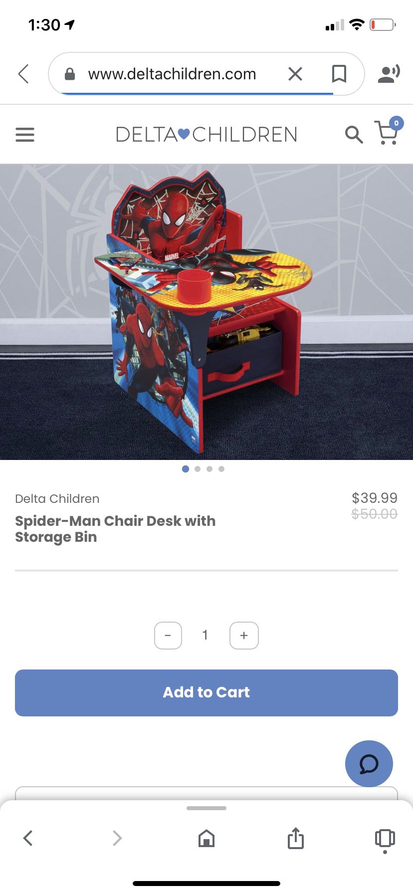 Brand New Spider Man Desk Chair