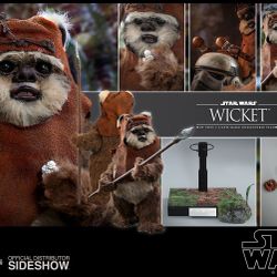 Star Wars Hot Toys Return Of The Jedi Wicket Ewok Marvel Dc Disney 1/6 Scale