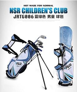Junior Complete Golf Club Set 6 Piece w/Bag Boys & Girls Golf Club Set, Includes Fairway Wood, Irons, Putter, Head Cover, Golf Stand Bag, for Children