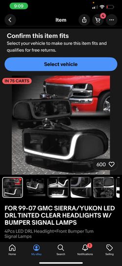 Brand New Smoke Headlights Yukon/sierra