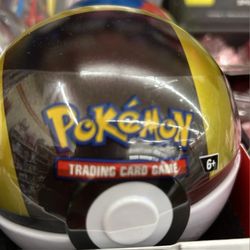 Pokémon TCG Poké Ball Tin Kit with 3 Booster Packs & 2 Sticker Sheets