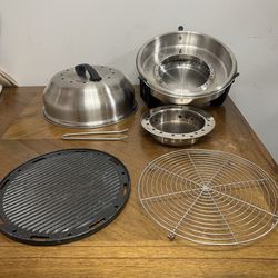 "SAfire Roaster Portable Grill - Perfect for Boats, Camping & Balconies - Excellent Condition"