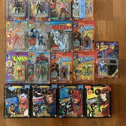Marvel Action Figures X-Men X-Force Fantastic Four Collectibles 