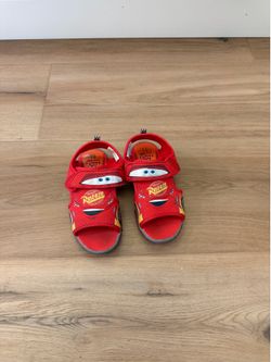 Lightning McQueen sandals size 11 boys
