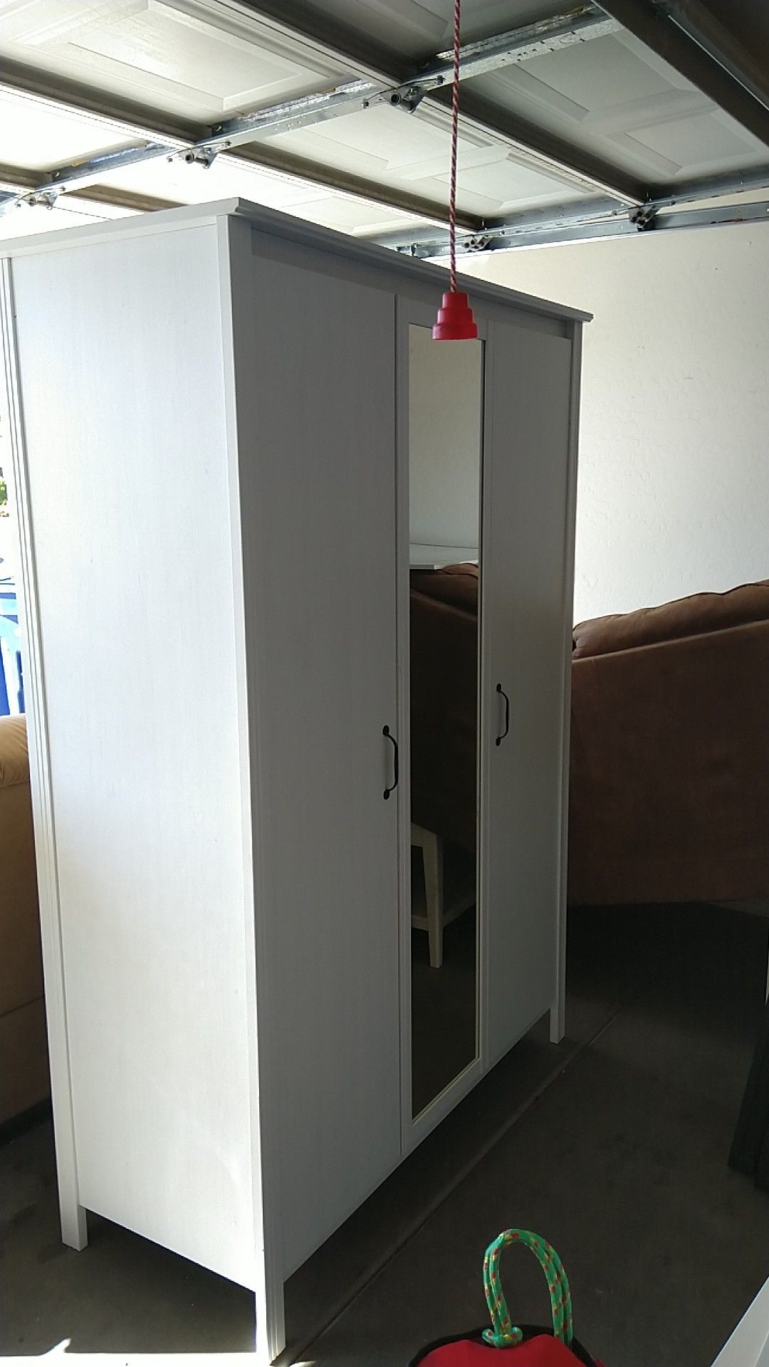 Ikea Brusali Wardrobe. 3 door w/ Mirror